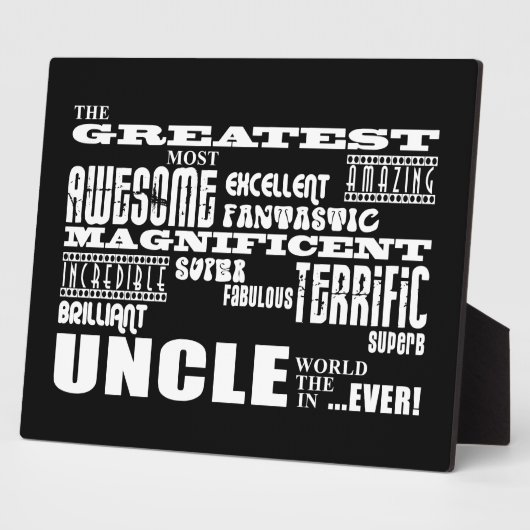 Fun Gifts for Uncles: Grootste oom Fotoplaat (Zijkant)