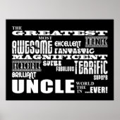 Fun Gifts for Uncles: Grootste oom Poster (Voorkant)