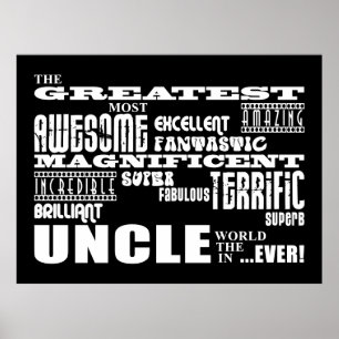 Fun Gifts for Uncles: Grootste oom Poster