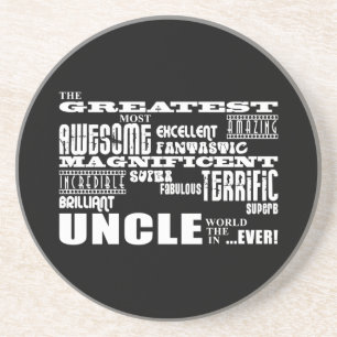 Fun Gifts for Uncles : Grootste oom Zandsteen Onderzetter