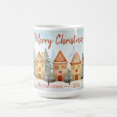 Fun Gingerbread Houses Christmas Mok (Center)