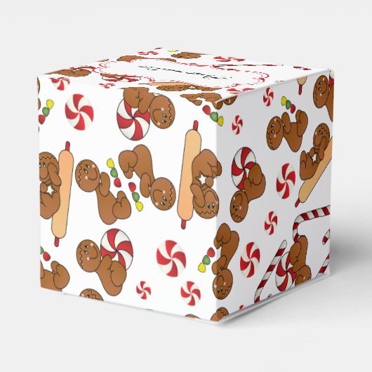 Fun Gingerbread Mannen Bedankdoosjes (Achterkant)