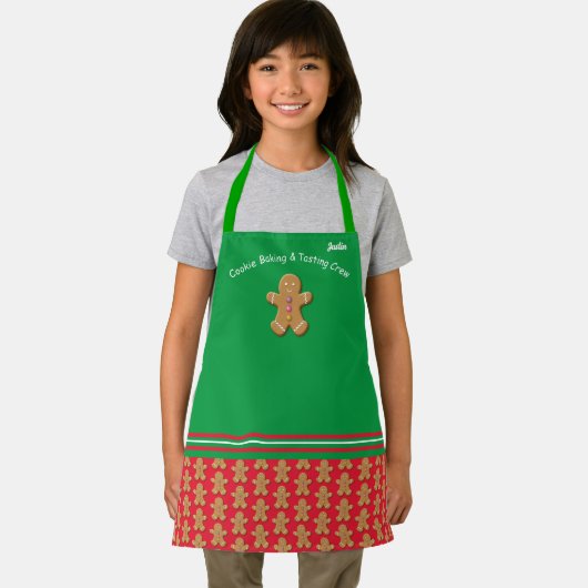 Fun Gingerbrood Holiday Schort (Insitu)