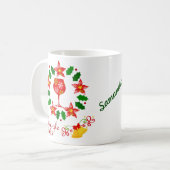 Fun Gingle Bells kerstfeestdag Koffiemok (Voorkant links)