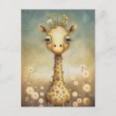 Fun Giraffe Briefkaart (Voorkant)
