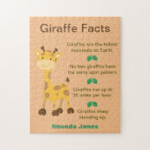 Fun Giraffe Facts Legpuzzel (Verticaal)