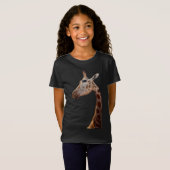 Fun Giraffe foto T-Shirt (Voorkant volledig)