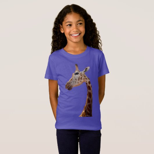 Fun Giraffe foto T-Shirt (Voorkant volledig)