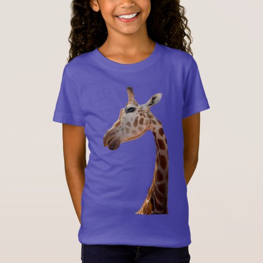 Fun Giraffe foto T-Shirt (Voorkant)