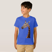 Fun Giraffe foto T-Shirt (Voorkant volledig)