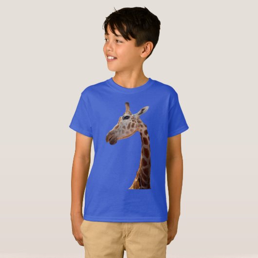 Fun Giraffe foto T-Shirt (Voorkant volledig)