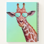 Fun Giraffe Inspirerend Quote Emerson wordt Gekke Notitieboek (Achterkant)