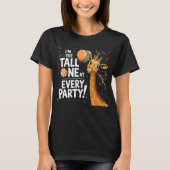 Fun Giraffe Party Design - Ik ben de Grote! T-shirt (Voorkant)