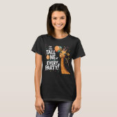 Fun Giraffe Party Design - Ik ben de Grote! T-shirt (Voorkant volledig)