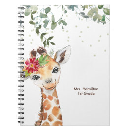 Fun Giraffe Teacher Gift Notitieboek