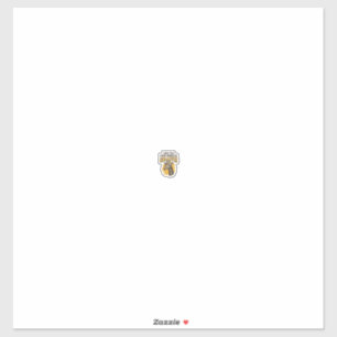 Fun Giraffe Vintage Gravure Shirt Ontwerp_1 Sticker