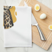 Fun Giraffe Vintage Gravure Shirt Ontwerp_1 Theedoek (Quarter Fold)
