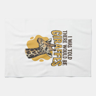 Fun Giraffe Vintage Gravure Shirt Ontwerp_1 Theedoek