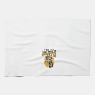 Fun Giraffe Vintage Gravure Shirt Ontwerp_1 Theedoek