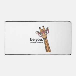 Fun Giraffe Wees Jij Vintage Gravure Shirt Ontwerp Bureaumat