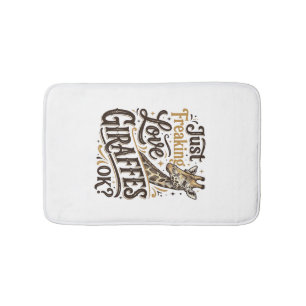 Fun Girale Minnaar Vintage Typografie Shirt Ontwer Badmat