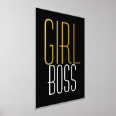 Fun Girl Boss Black Luxury Real Folie Prints (Laagn)
