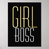 Fun Girl Boss Black Luxury Real Folie Prints (Voorkant)