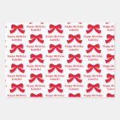 Fun Girl Oh What Fun Happy Birthday Inpakpapier Vel (Voorkant 2)