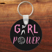 Fun Girl Power Netball Sleutelhanger (Voorkant)