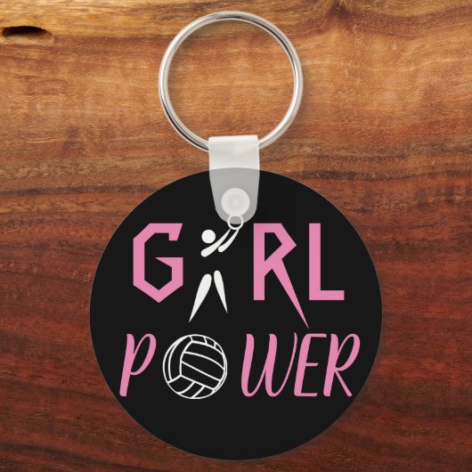 Fun Girl Power Netball Sleutelhanger (Voorkant)