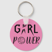 Fun Girl Power Netball Sleutelhanger (Voorkant)