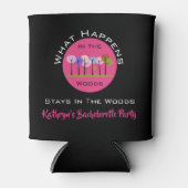 Fun Girl Woodsy Weekend Persoonlijk Blikjeskoeler (Voorkant)