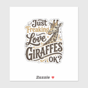Fun Girlfriend Liefhebber Vintage Typografie Shirt Sticker