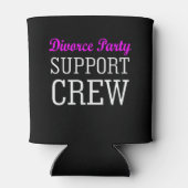 Fun Girls Night Out support crew Echtscheidingsfee Blikjeskoeler (Achterkant)