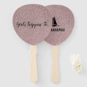 Fun Girls Trippin... je Roos Gold Handwaaier (Voorkant en achterkant)