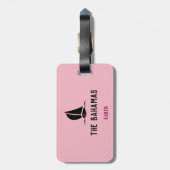 Fun Girls Trippin... Uw bestemming en naam Bagagelabel (Achterkant verticaal)