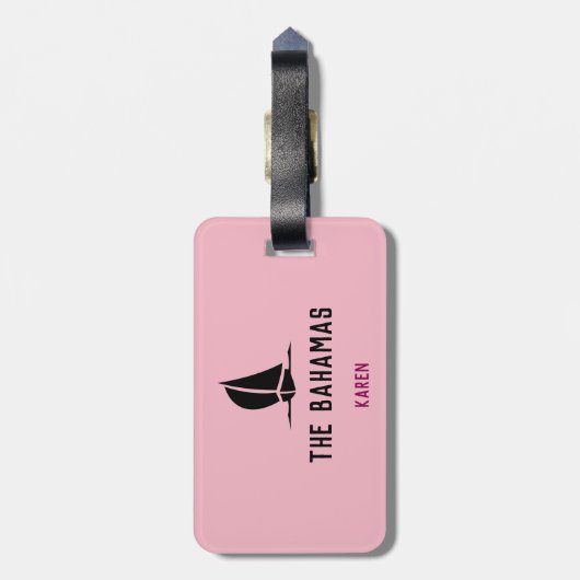 Fun Girls Trippin... Uw bestemming en naam Bagagelabel (Achterkant verticaal)