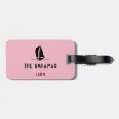 Fun Girls Trippin... Uw bestemming en naam Bagagelabel (Achterkant horizontaal)