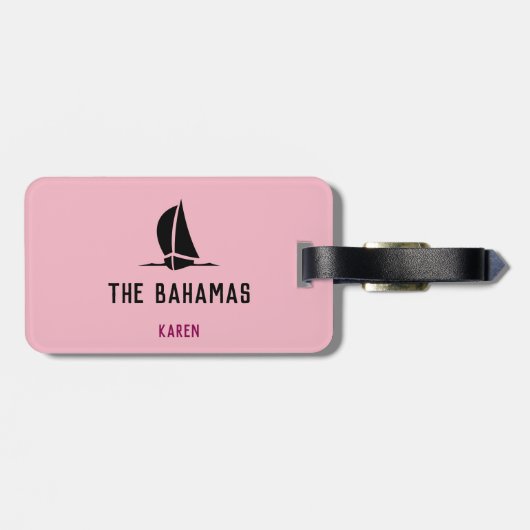 Fun Girls Trippin... Uw bestemming en naam Bagagelabel (Achterkant horizontaal)