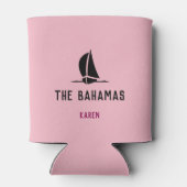 Fun Girls Trippin... Uw bestemming en naam Blikjeskoeler (Achterkant)