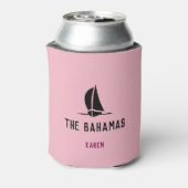 Fun Girls Trippin... Uw bestemming en naam Blikjeskoeler (Blikje Achterkant)