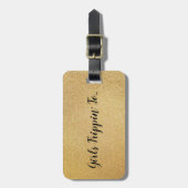 Fun Girls Trippin... Uw bestemming op goud Bagagelabel (Voorkant verticaal)