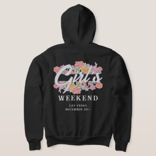 Fun Girls Weekend Night Out met Script Text Hoodie