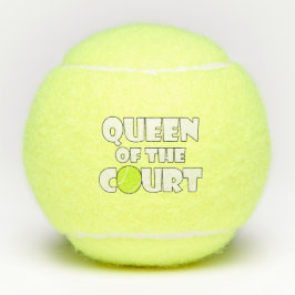 Fun Girls/Women's Tennis Player Queen of the Court Tennisballen