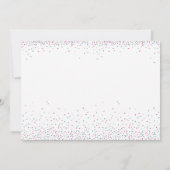 Fun Girly Birthday Uitnodiging (Achterkant)