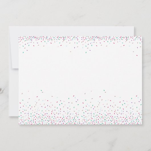 Fun Girly Birthday Uitnodiging (Achterkant)