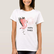 Fun Girly Dancing Pink Flamingo