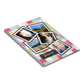 Fun Girly Instagram Photo Collage Notitieboek (Rechterzijde)