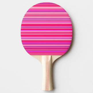 Fun, Girly Pink en Paarse Stripes Patroon Tafeltennisbatje
