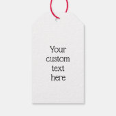 Fun Girly Rainbow Glitter Hearts Lips Patroon Cadeaulabel (Achterkant)